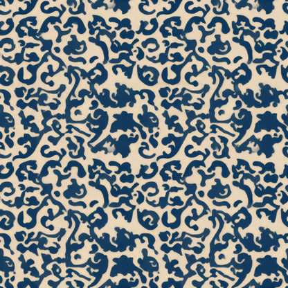 Sapphire Paisley Wallpaper