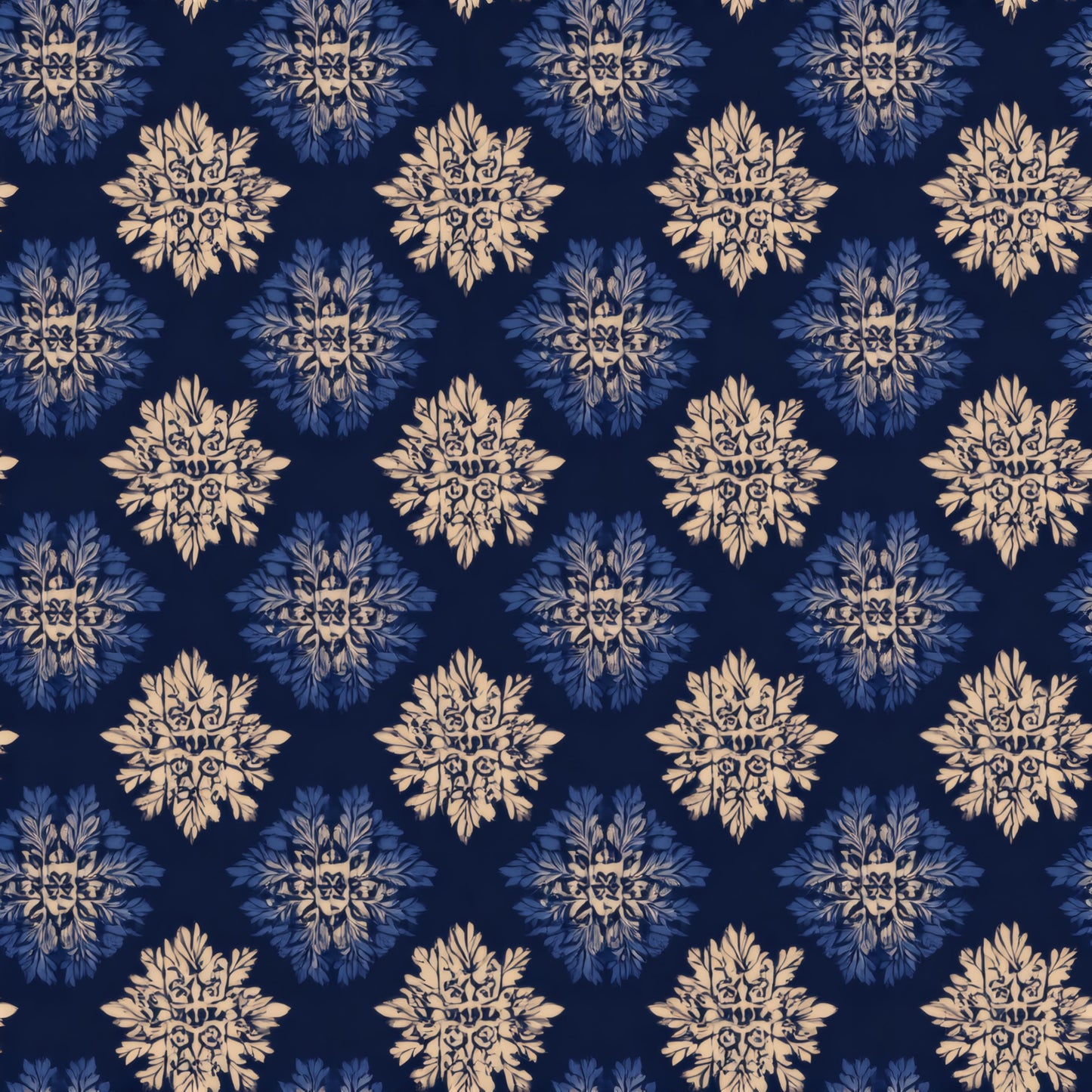 Damask Bloom Wallpaper