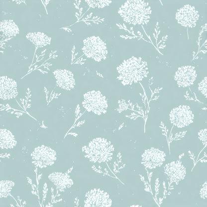 Powderpuff Posies Wallpaper
