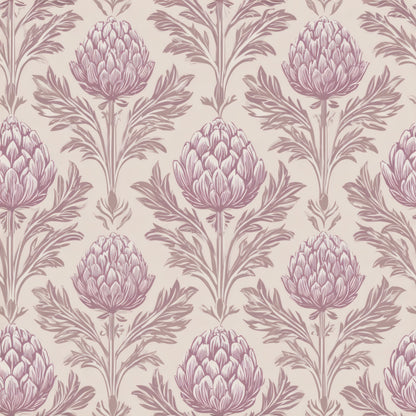 Mauve Artichoke Wallpaper