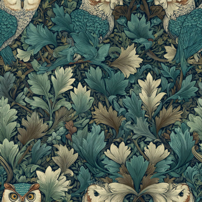 Teal Verdant Wallpaper