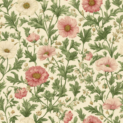 Rosaline Garden Wallpaper