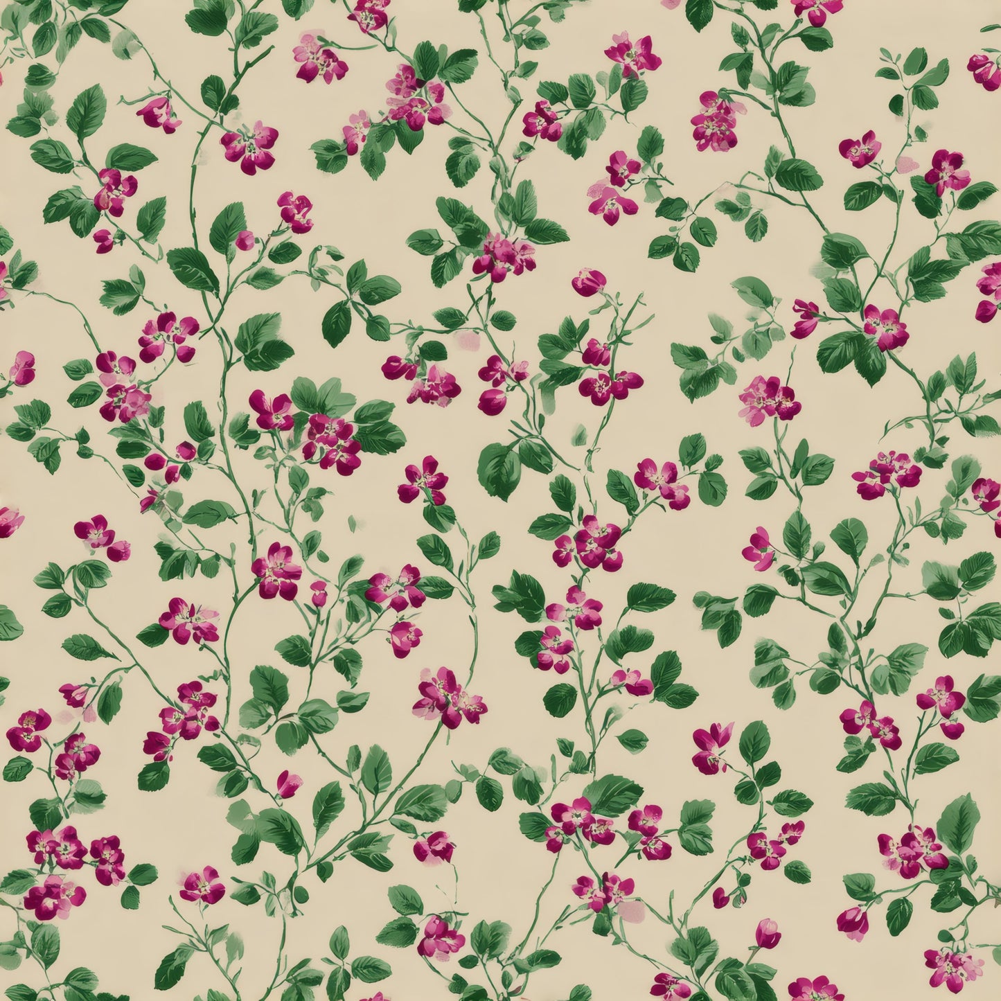 Raspberry Vine Wallpaper
