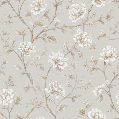 Sepia Peony Wallpaper