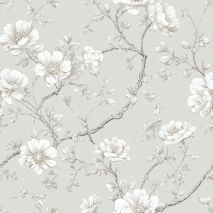 Sketchy Floral Wallpaper