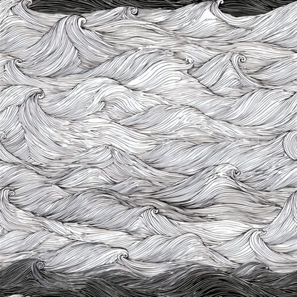 Undulating Monochrome Wallpaper