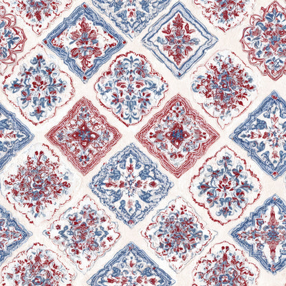 Burgundy Arabesque Wallpaper