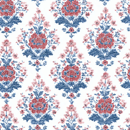 Claret Damask Wallpaper