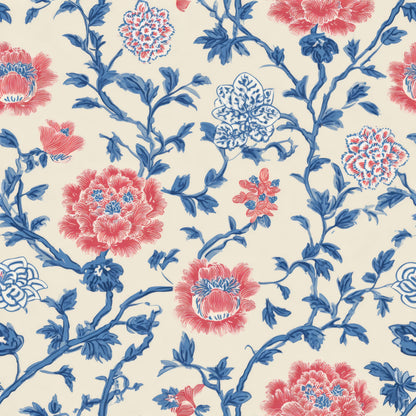 Scarlet Chinoiserie Wallpaper