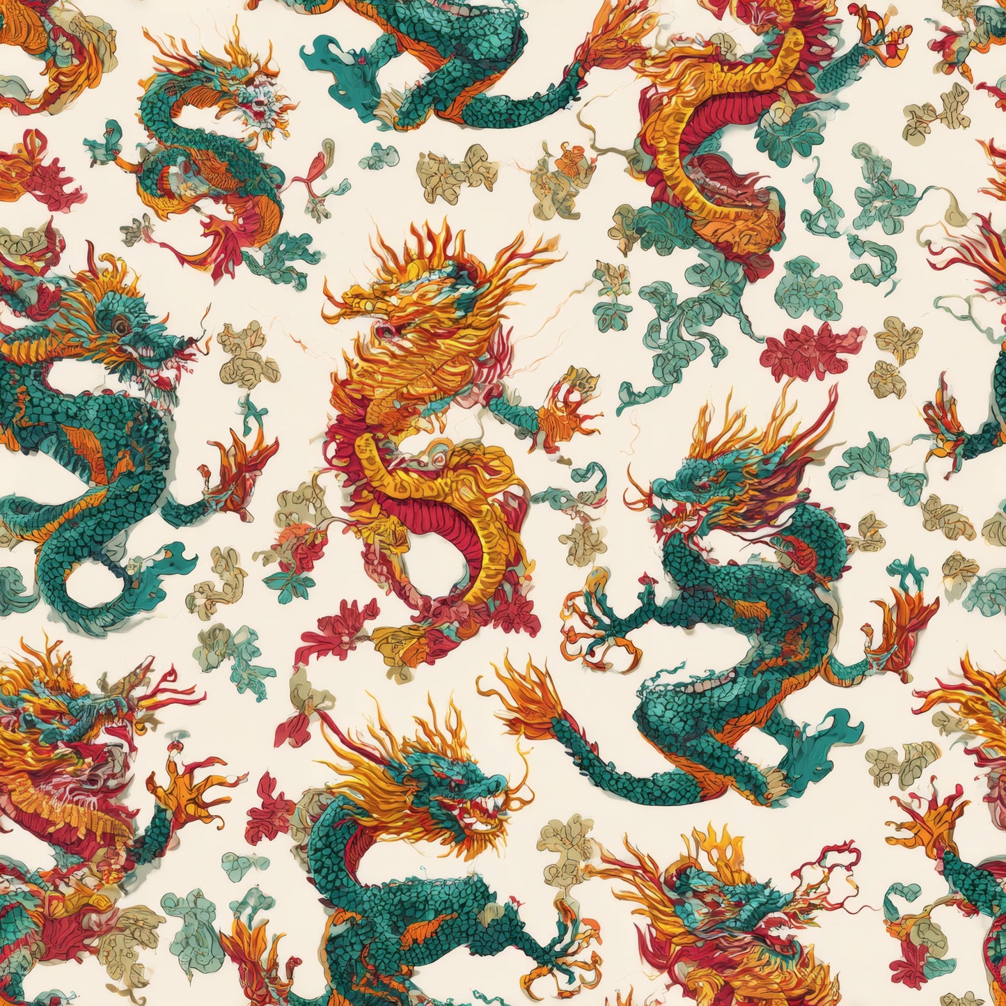 Teal Dynasty Wallpaper