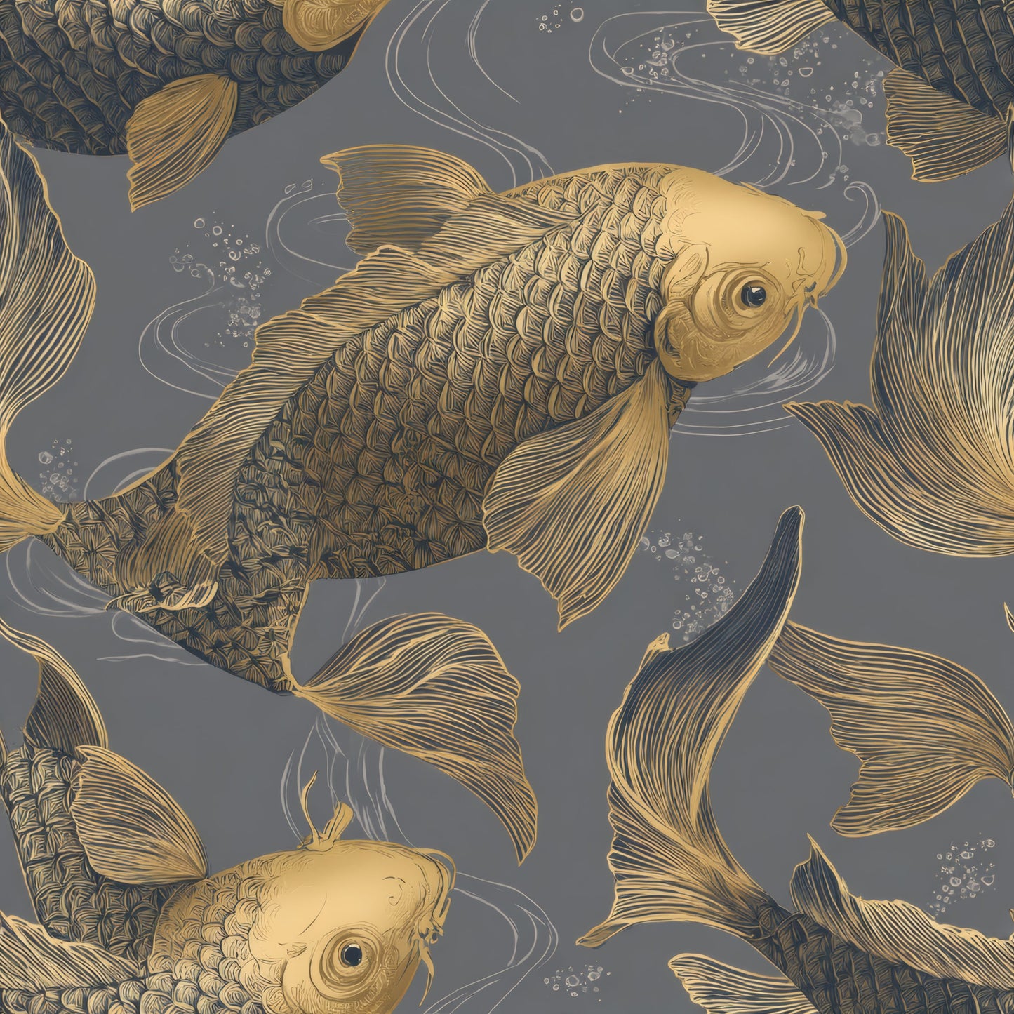 Metallic Scales Wallpaper