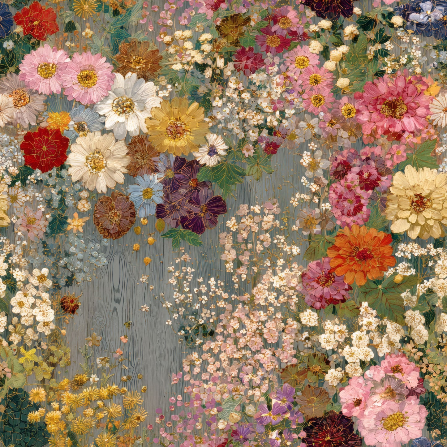 Textured Garden Wallpaper