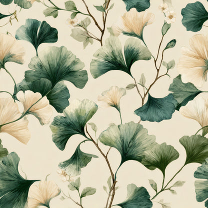 Watercolor Ginkgo Wallpaper