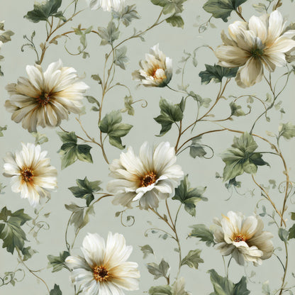 Creamy Verdure Wallpaper