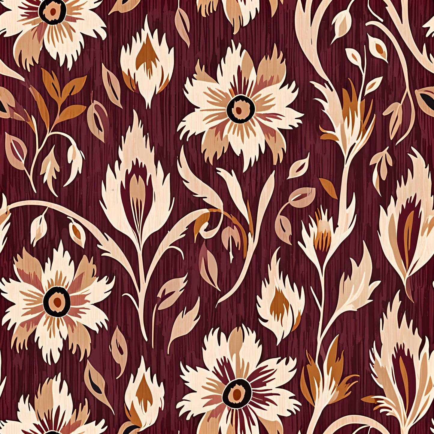 Kaleidoscope Crimson Wallpaper