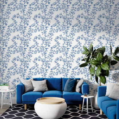 Toile Blue Blossom Harmony