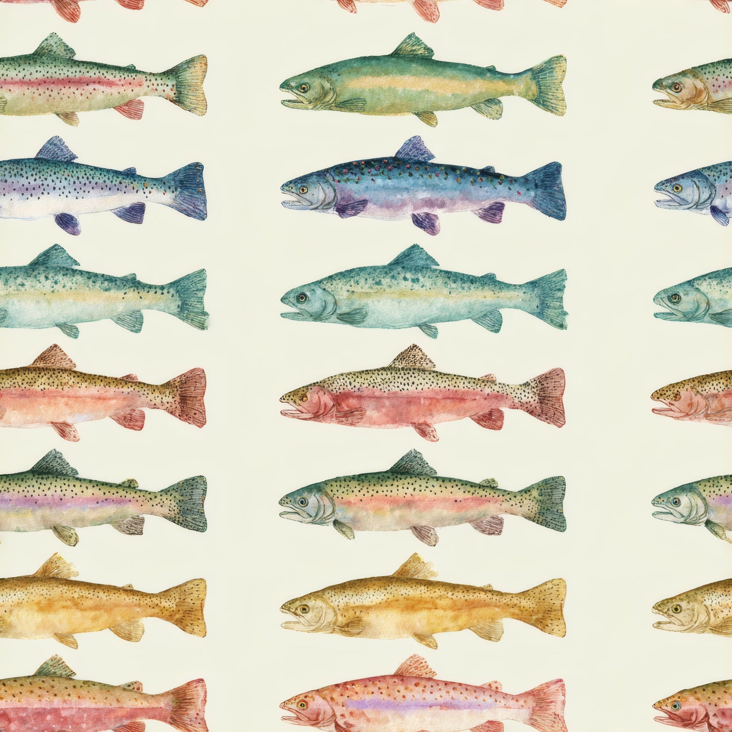 Trout Parade Wallpaper