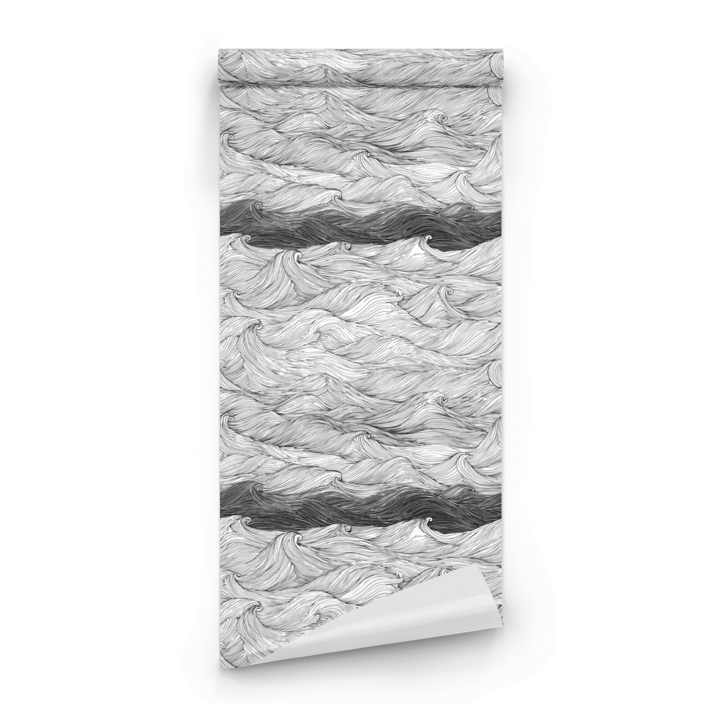 Undulating Monochrome Wallpaper