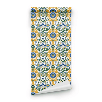 Brushstroke Daisy Wallpaper