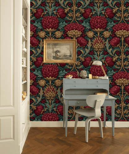 Opulent Flora Wallpaper