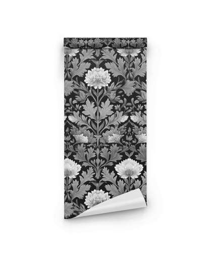 Chrysanthemum Noir Wallpaper