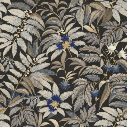 Art Deco Azure Botanica Wallpaper