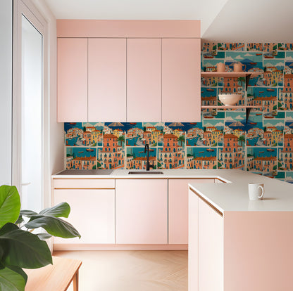 Mediterranean Terracotta Wallpaper