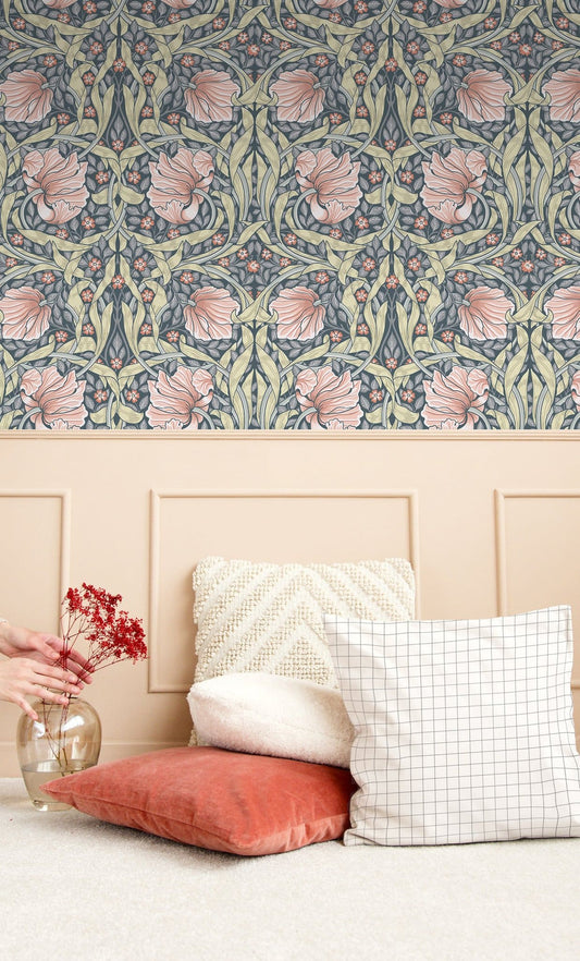 William Morris Pimpernel Salmon Blush Petal