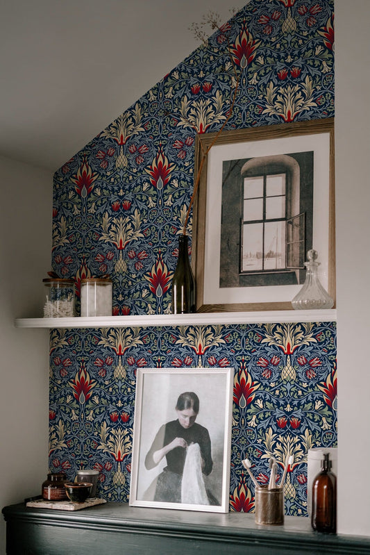William Morris Snakeshead Blue Twilight Indigo