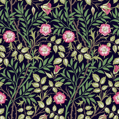 William Morris Sweet Briar Dark Wallpaper