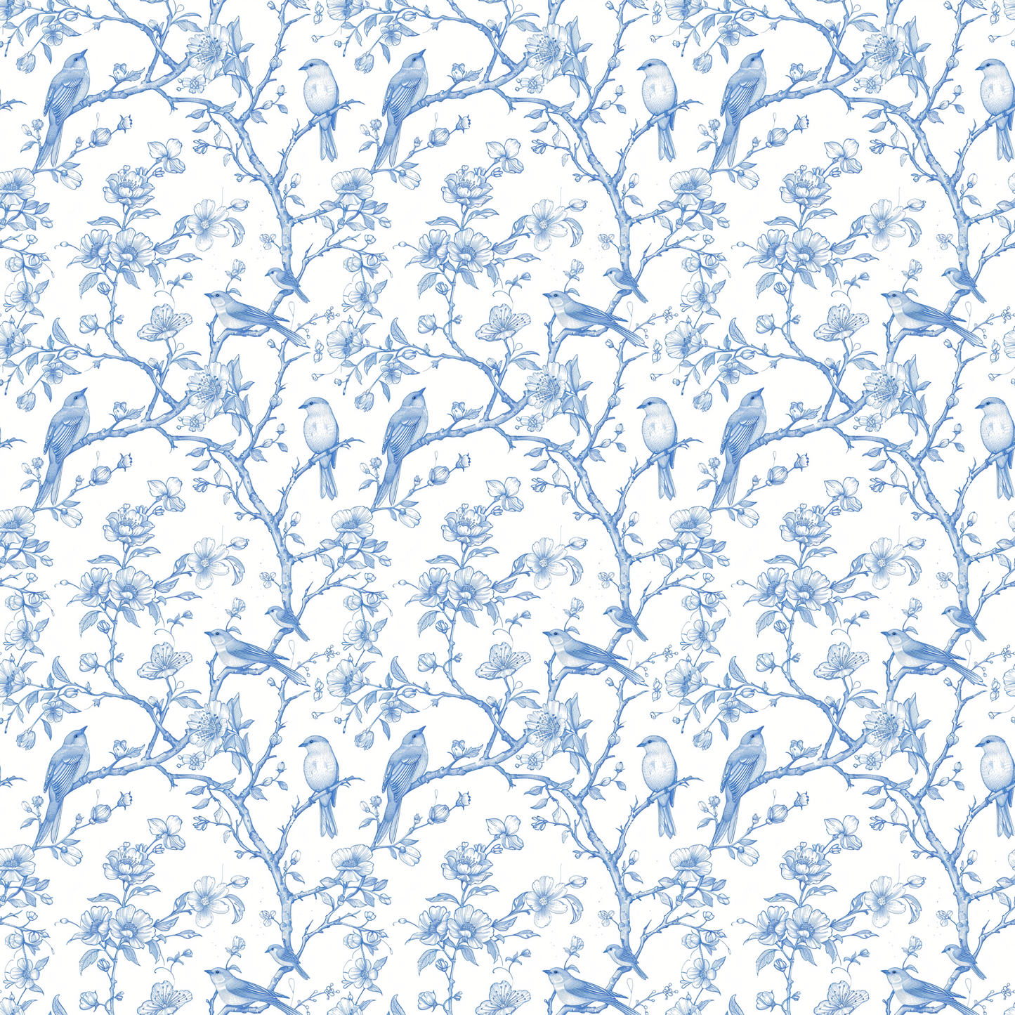 Toile Bluebird Serenade