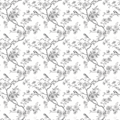 Toile Birdsong in Grey