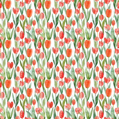 Tulip Meadow Watercolor