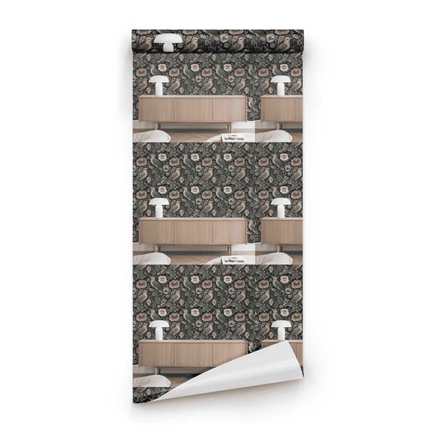 Charcoal Finch Wallpaper