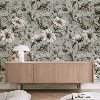 Sepia Tendril Wallpaper