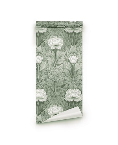 Misty Peony Wallpaper