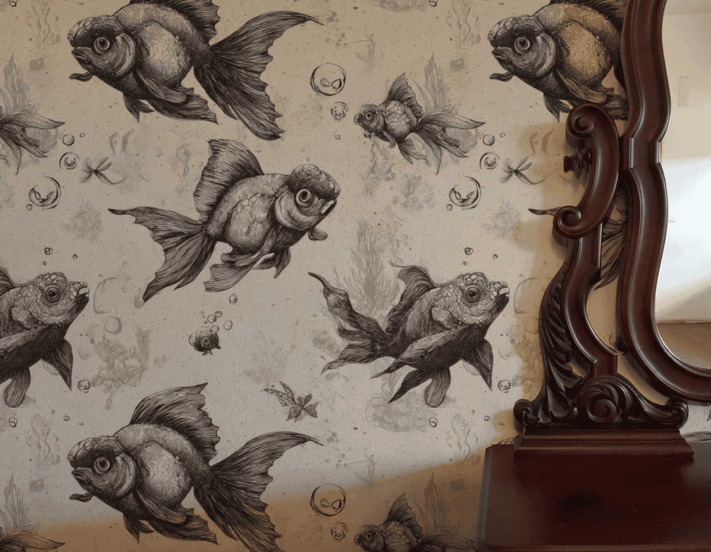 Aquatic Elegance Wallpaper