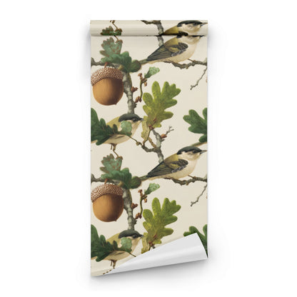 Roll of Acorn Grove large scale wallpaper