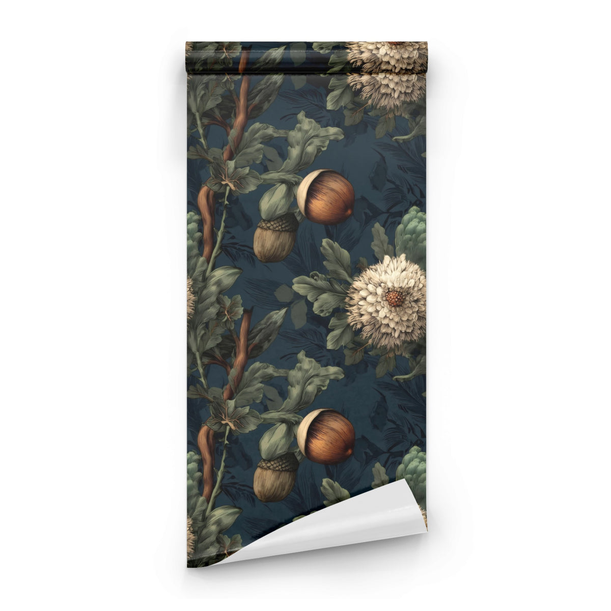 Roll of Acorn Thistle large scale wallpaper