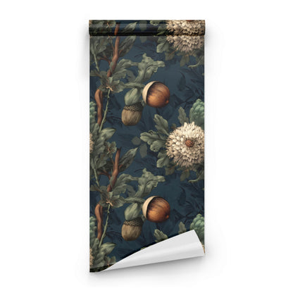 Roll of Acorn Thistle large scale wallpaper