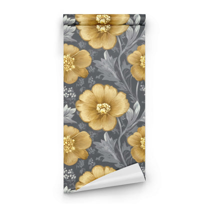 Roll of Amber Songbird large scale wallpaper