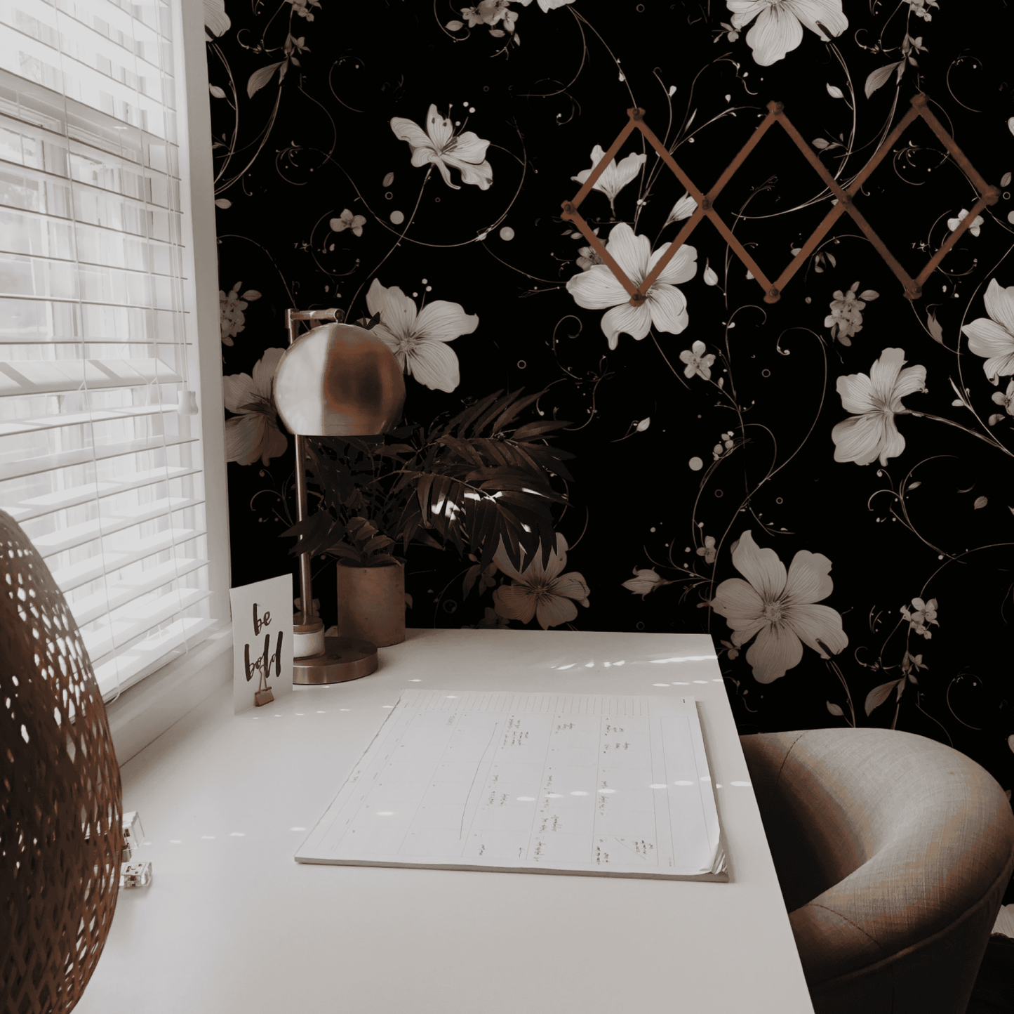 Noir Blossom Wallpaper