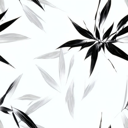 Bamboo Sprigs large scale wallpaper pattern repeat
