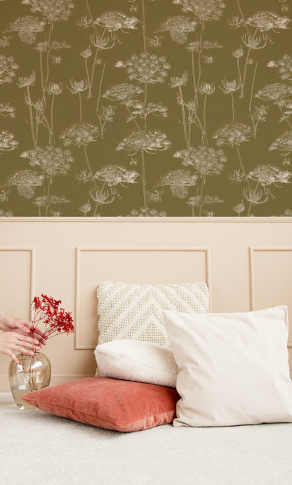 Golden Lace wallpaper on a wall — Lifestyle 2 scene