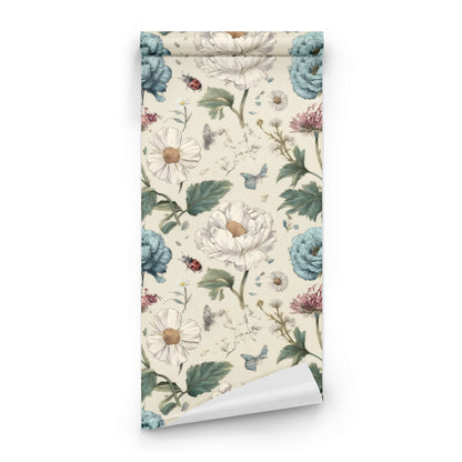 Roll of Beetle Garden large scale wallpaper