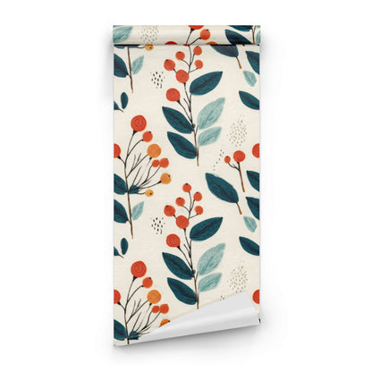 Roll of Berry Sprig large scale wallpaper