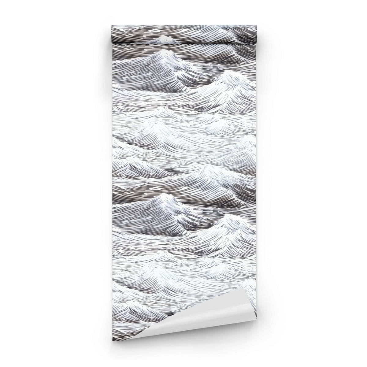 Roll of Black Wave large scale wallpaper