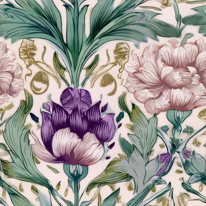 Blush Damask large scale wallpaper pattern repeat
