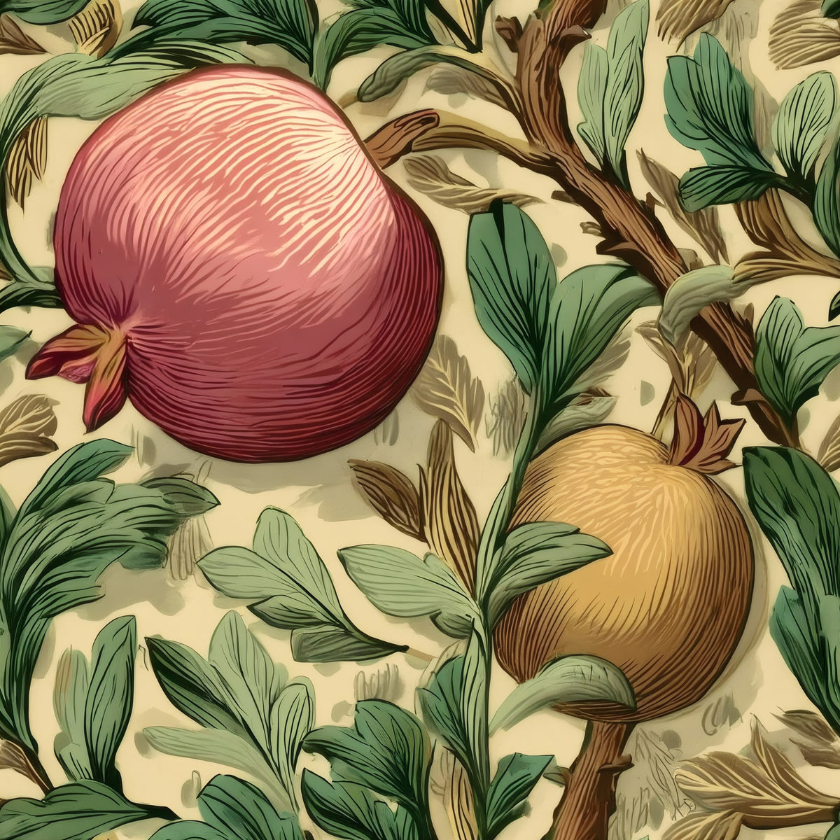 Blush Orchard large scale wallpaper pattern repeat