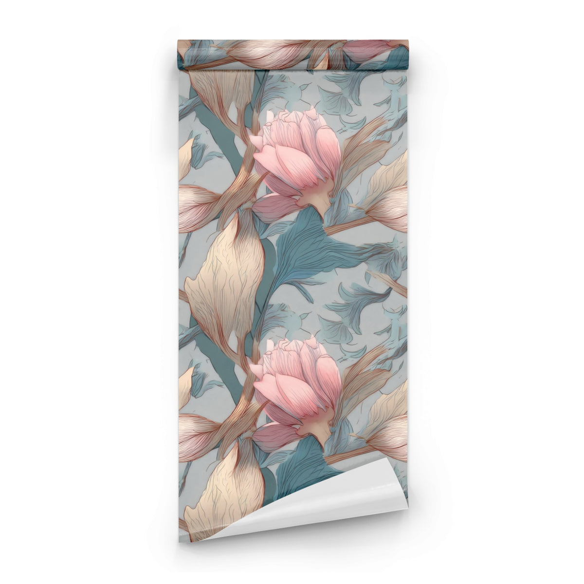 Roll of Blush Peony large scale wallpaper